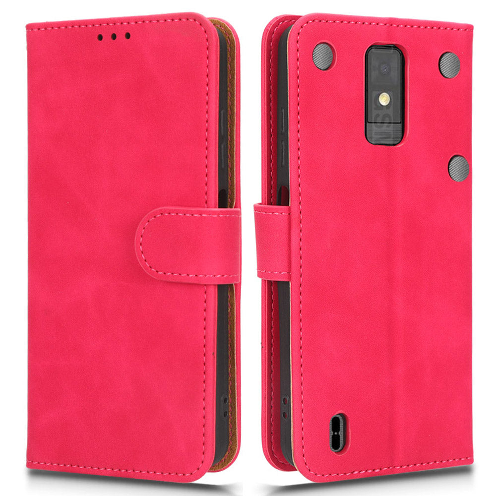 For ZTE Blade A32 PU Leather Phone Case Wallet Skin-touch Feeling Stand Cover Phone Protector For ZTE Blade A32 PU Leather Phone Case Wallet Skin-touch Feeling Stand Cover Phone Protector